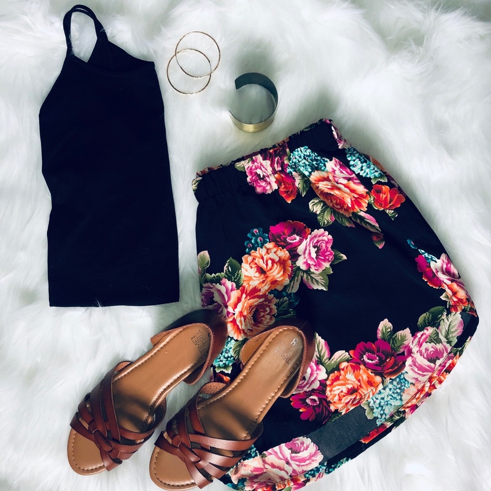 Floral Print Shorts